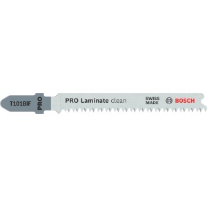 Lama per seghetto alternativo Bosch T101 BIF per laminato, robusta e precisa.