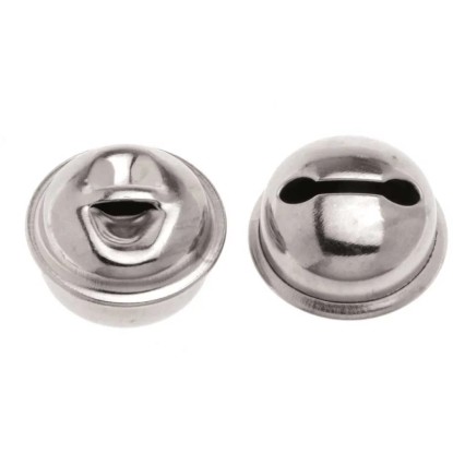 Rollenglöckchen Silberfarben 15 mm / 8 Stk.
