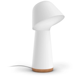 Weisse Philips Hue Twilight LED-Nachttischlampe mit Farbwechsel für stimmungsvolles Licht.
