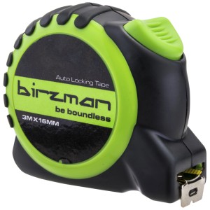 Birzman Massband, 3m, schwarz/grün, für präzise Messungen. Robustes Messwerkzeug für Heimwerker & Profis.