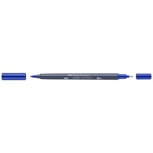 Faber-Castell Goldfaber Sketch Marker in Indanthrenblau mit zwei Spitzen und abnehmbaren Kappen.