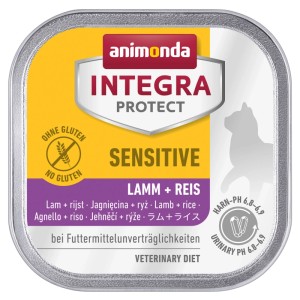 Integra Aliment spécial pour chats Protect Sensitive Agneau/riz 100 g / 16 pcs