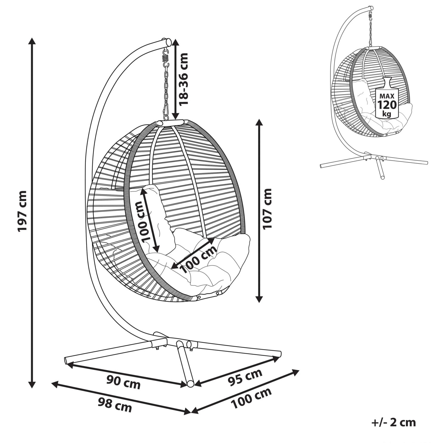Fabelhafte Gestell Fr Hngesessel Ikea Bilder