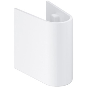 Grohe Euro Ceramic semicolonna per lavabo in bianco alpino, per nascondere sifone e collegamenti.