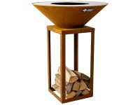 Feu du Jardin Feuerschale Fyro 80 Metall Rost-Optik Ø 78 cm / Höhe 100 cm