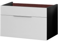 Fackelmann Waschbecken-Unterschrank 1 Schublade Kara Anthrazit-Weiss Fackelmann Waschbecken-Unterschrank 1 Schublade Kara Anthrazit-Weiss