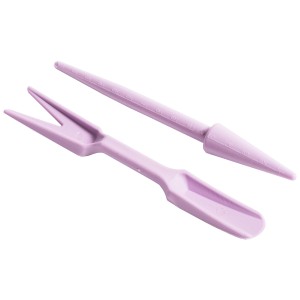 Videxgarden Pikierset Rauchflieder, set da 2 pezzi: punteruolo e forchetta per trapianto in plastica per la propagazione delle piante.