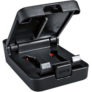 Bosch Professional ProClick Holder aperto, per fissare le tasche da cintura alla cintura da lavoro.