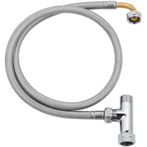 Kit di installazione Grohe per WC doccia: tubo flessibile e raccordo a T per un facile montaggio.