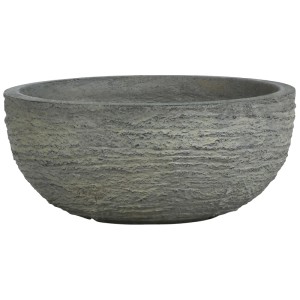 Gartec ciotola per piante, grigio sabbia, Ø 29.5 cm, design strutturato per esterni.