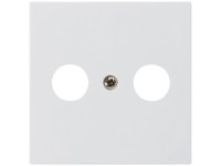 Hager Plaque frontale radio / TV Kallysto Blanche