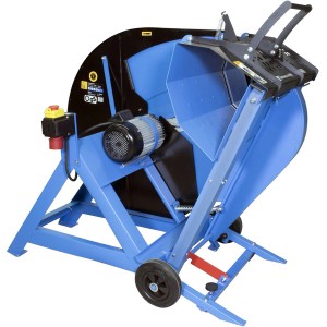 Troncatrice a cavalletto Güde GWS 700 HM-2: Troncatrice blu con telaio per legna da ardere, diametro lama 700mm.