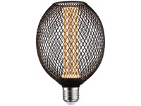 Paulmann LED-Leuchtmittel Metallic Glow Globe Spiral Schwarz 4,2 W / 200 lm