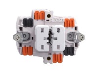 Feller Doppel-Druckschalter Einsatz Schema 3+3 EdizioDue