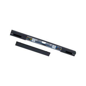 Alimentation centrale Paulmann URail, noir mat, pour systèmes de rails. Connexion d'alimentation jusqu'à 5 fils.