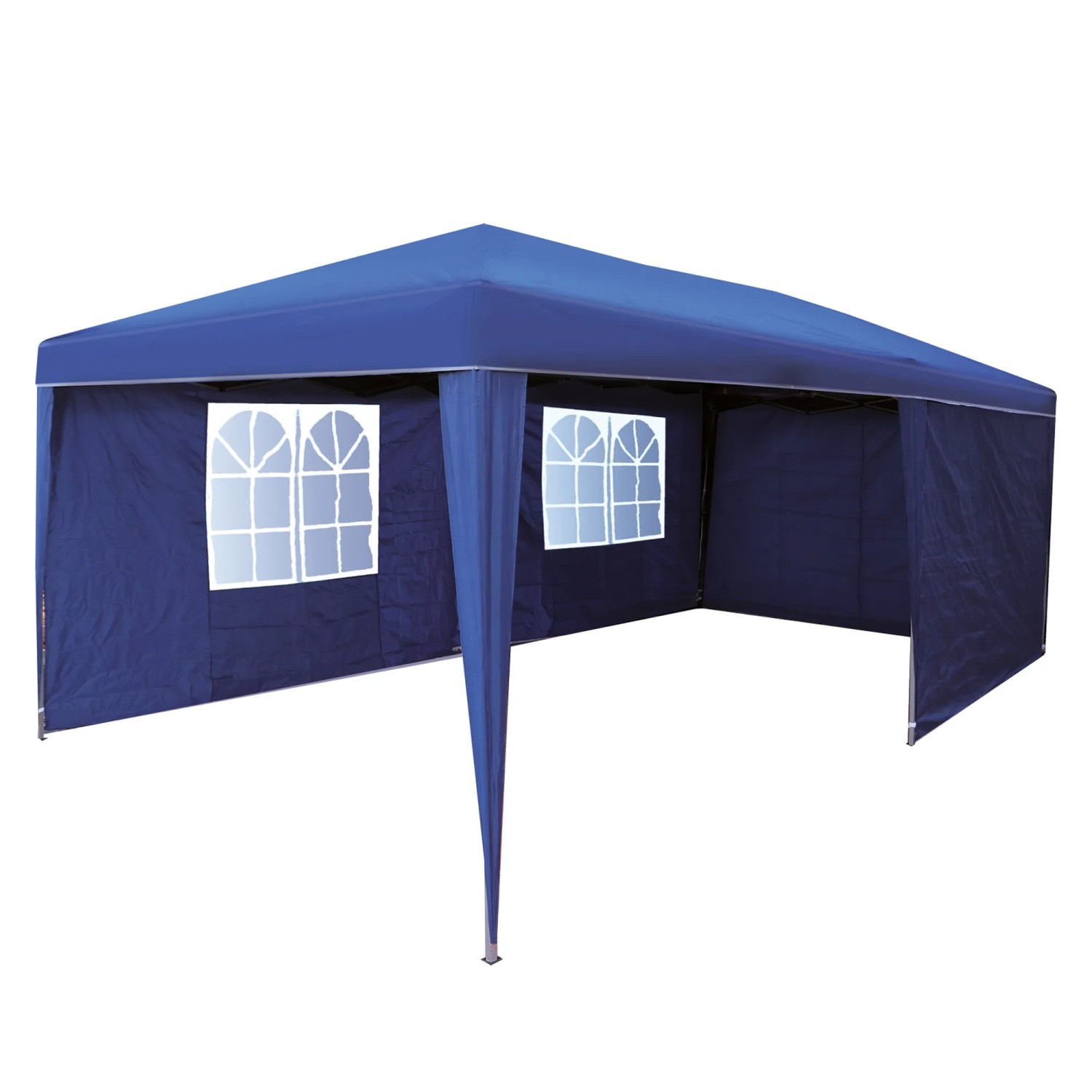 Pareti Laterali Per Gazebo Sekey 3x3 M – 2 Pezzi Impermeabili In Tessuto Oxford 210D, Con Finestra E Cerniera, Blu Navy
