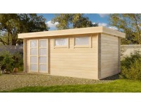 Carlsson Holz-Gartenhaus Flachdach Druckimprägniert 480 cm x 269 cm