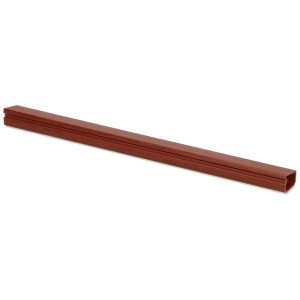 Goulotte de câbles marron, 12x7 mm, longueur 2 m. Auto-adhésive avec couvercle à charnière pour une installation facile.