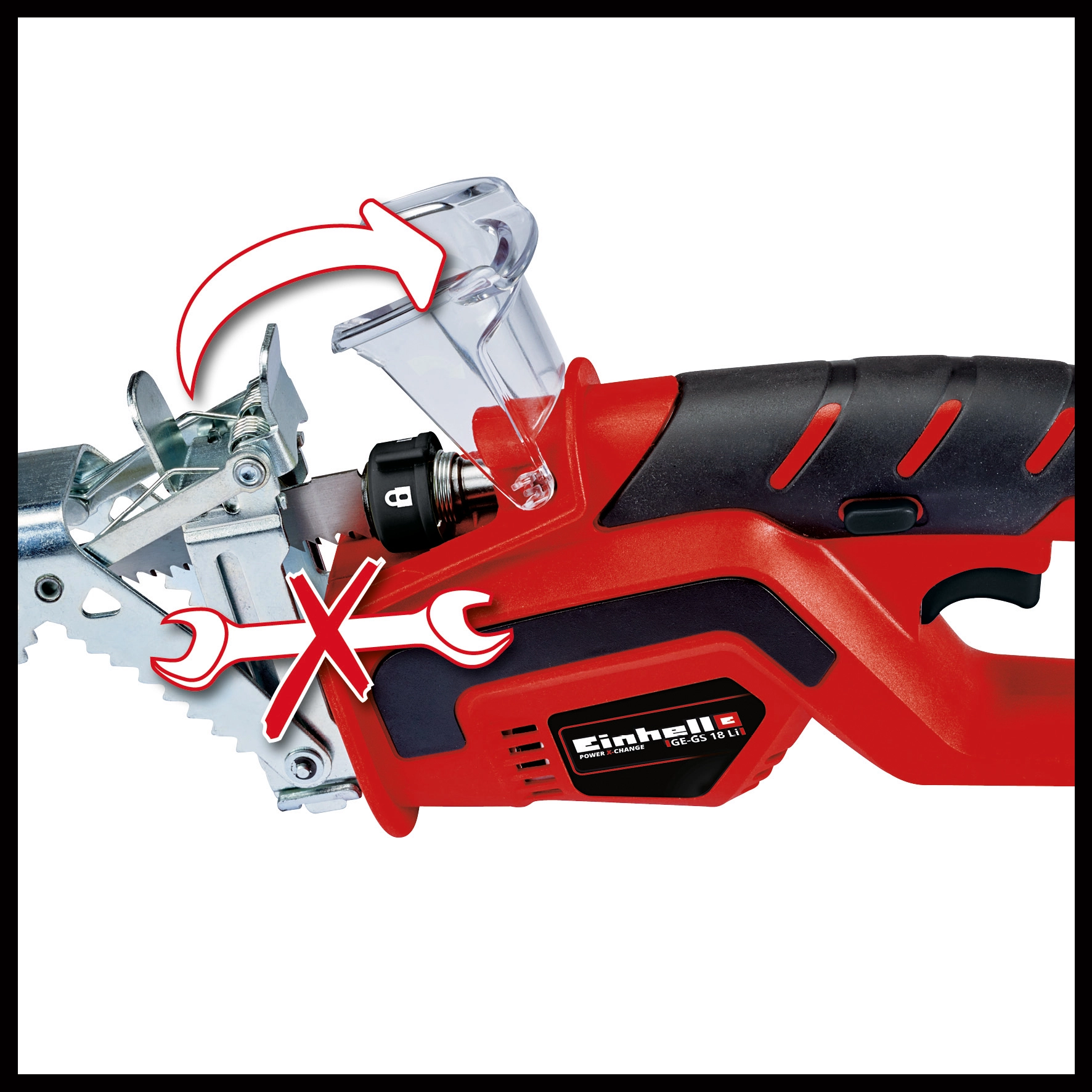 Coupe-branches sans fil EINHELL - Power X-Change - 18V - lame 15