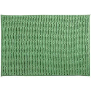 Tapis de bain MSV Chenille vert basilic, 40x60 cm. Tapis de bain doux avec revêtement antidérapant.