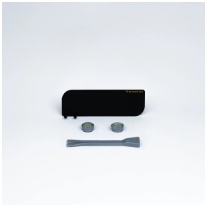 MagSpike Support gel douche M Noir avec accessoires pour étagères de douche.