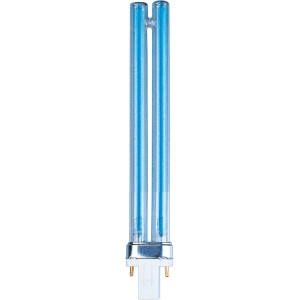 Lampada di ricambio UVC Heissner 9W con attacco PL (2 Pin) per chiarificatori per laghetti.
