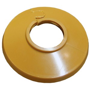 Heizungsrohrrosette, 18 mm, Buche, aus Kunststoff für Heizungsrohr-Installation.
