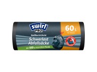Swirl Schwerlast-Säcke Profi mit Zugband 60 l / 12 Stk.