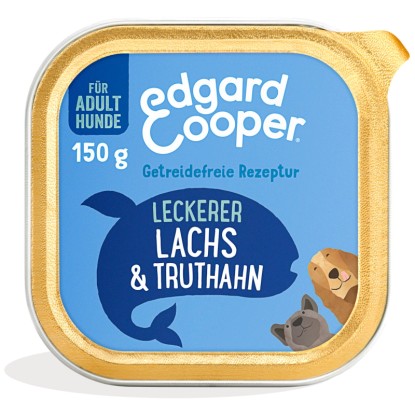 Edgard & Cooper Cibo umido per cani Salmone e tacchino Adult 150 g