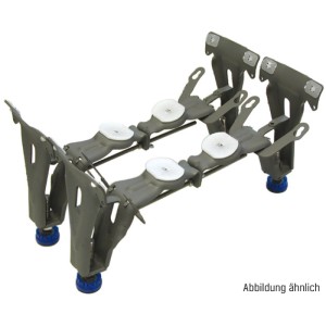 Pieds de baignoire en acier Sanitop-Wingenroth pour Kaldewei/Bette, réglables en hauteur, lot de 2.