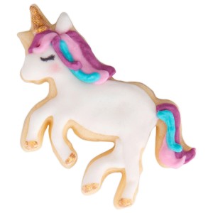 Einhorn Ausstecher aus Edelstahl, 6,5 cm, ideal zum Backen und Basteln.
