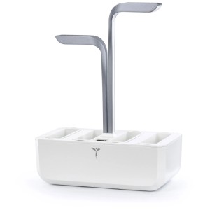 Véritable Indoor Herb Garden Connect Grigio con illuminazione a LED.