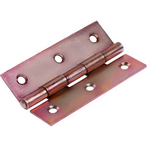 Cerniera stretta zincata gialla 70x40 mm per avvitamento, per collegamenti mobili.
