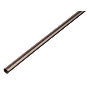Tube rond en acier inoxydable, 8x8x1000 mm, pour diverses applications artisanales.