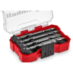 Set di punte per piastrelle Einhell, 4 pezzi in custodia XS, punte in metallo duro per piastrelle, ceramica, granito.
