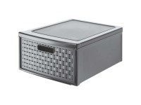 Rotho Schubladenbox Country Anthrazit Gross