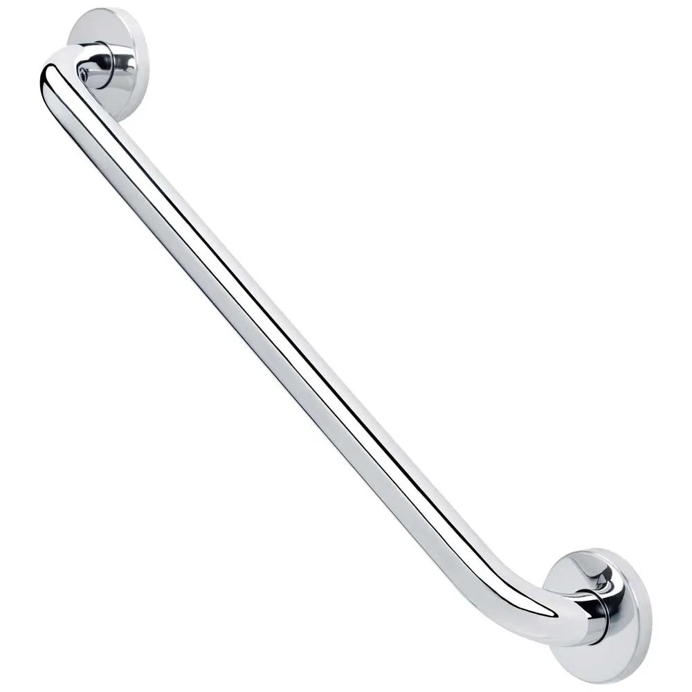 HACEKA Aspen Wannengriff 25 Cm – Verchromt, Bis 200 Kg Belastbar, Für Badewanne & Dusche – Edles Design Mit Glaselementen