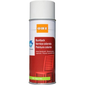 OBI Smalto Spray Bianco Puro opaco, bomboletta da 400ml. Ideale per interni ed esterni.