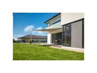 Windhager Tenda parasole a vela Cannes triangolare Grigio talpa 5 x 5 x 5 m