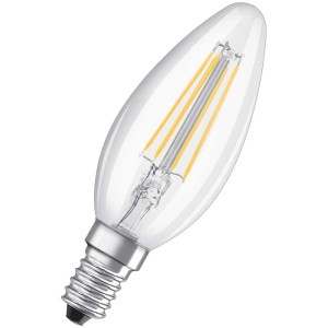 Osram LED E14 Kerzenform Filament, warmweiß, 40W, 470lm, Triple Click