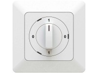 Interruttore rotativo a incasso Priamos 0-1-0-1 / IP20 Bianco gr. 1 x 1