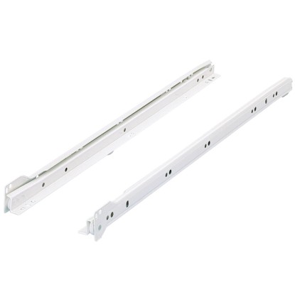 Hettich Rollschubführung Stahl pulverbeschichtet Weiss 550 mm