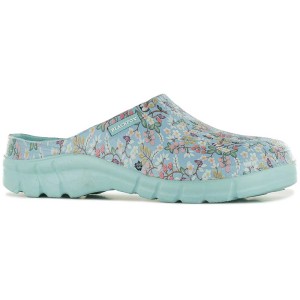 Zoccoli da donna Blackfox Lily blu taglia 36 con motivo floreale per giardino e tempo libero.
