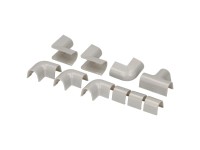 Cablefix Kabelkanal-Verbindungen Grau 10 mm assortiert 10-tlg.