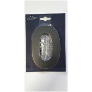 Alpertec Numéro de maison n° 0 anthracite, vis et chevilles incluses.