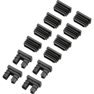 Copripiedi per set mobili da balcone Tapena, 12 pezzi, antracite. Ricambi per mobili da balcone.