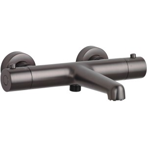 Termostato per vasca da bagno Schöner Wohnen Dicu Eco-Stop antracite per montaggio a parete.