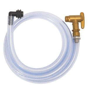 Garantia Set tubo universale (3/4") con tubo flessibile e rubinetto per serbatoi di acqua piovana.