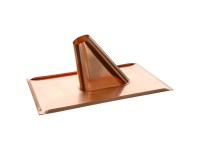 Dunstrohr-Einfassung Kupfer 40° / Ø 100 mm