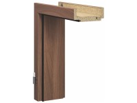 GetaDoor Türzarge CPL Nussbaum Holznachb. 201,5 x 85 x 8cm Anschlag L